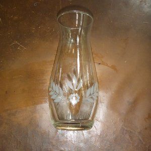 Vintage Cameo Crystal Hand Cut Etched Glass Vase